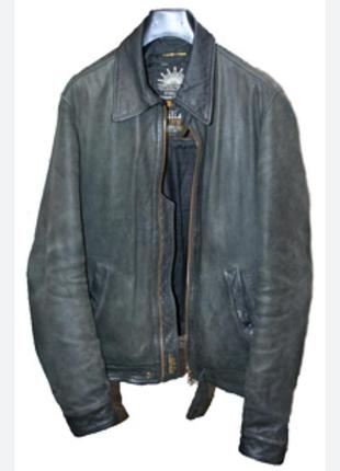 Scotch&soda vintage new york  куртка кожаная р. 46-52, пог 54см