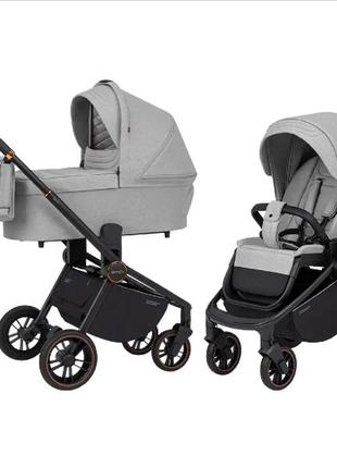 Коляска універсальна carrello epica/g crl-8510/1 (2in1) silver grey5 фото