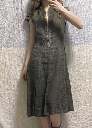 Сукня з льону c.p. company