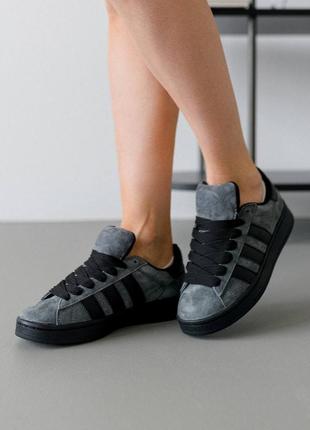 Жіночі кросівки adidas campus prm dark gray black
