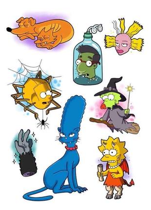 Тимчасове татуювання симпсони ink-ok 9998255, 8 картинок