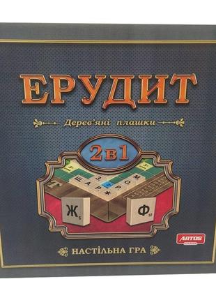 Игра настольная развивающая «эрудит 2 в 1»
