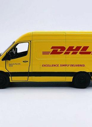 Металева машинка mercedes-benz sprinter dhl edition 6