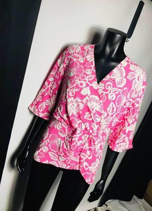 Блуза в цветах от marks & spencer3 фото