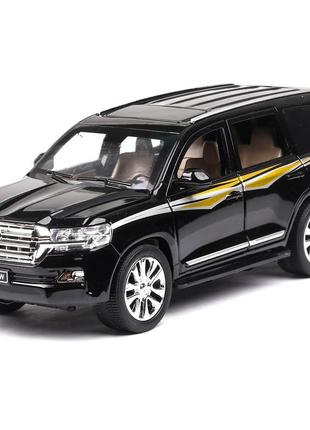 Детская машинка металлическая toyota land cruiser коллекционная 1:24 инерционная