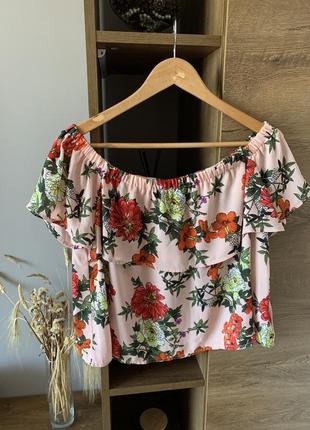 Блузка в квітковий принт house1 фото