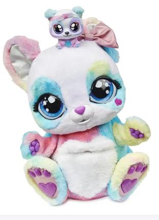 Інтерактивна райдужна панда peek-a-roo interactive rainbow plush toy3 фото