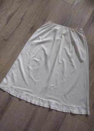 Triumph, 38/s, белый тонкий подъюбник, нижняя юбка2 фото