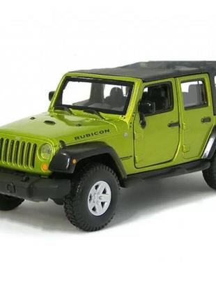 Джип металлический игрушка jeep wrangler unlimited rubicon