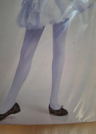 Однотонні класичні колготки для дівчаток,giulia belly 40 den, темно сині3 фото