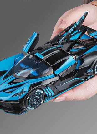 Спортивная машинка игрушка bugatti bolide металлическая