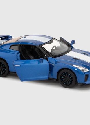 Инерционная металлическая моделька nissan gt-r (r35) 50th anniversary edition 1:32