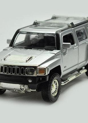 Машинка для детей металлическая hummer h3 «автопром» 1:323 фото