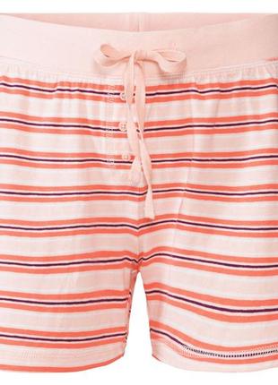 Пижамные шорты хлопковые трикотажные для женщины esmara lidl 372047 s оранжевый1 фото