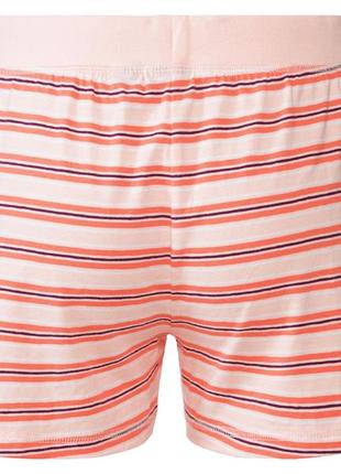 Пижамные шорты хлопковые трикотажные для женщины esmara lidl 372047 s оранжевый2 фото