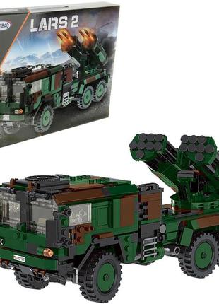 Детский конструктор реактивная система залпового огня lars-2, 986 деталей