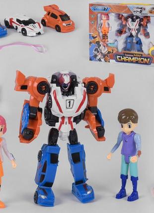 Игрушка трансформер tobot тобот атлон чемпион с фигурками