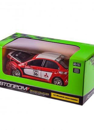 Игрушечная машинка металлическая mitsubishi lancer evolution 10