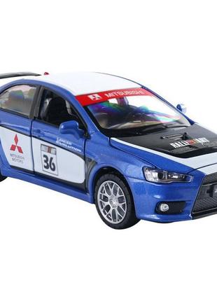 Іграшкова машинка металева mitsubishi lancer evolution