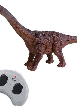 Іграшка динозавр брахіозавр з пульт керуванням на батарейках4 фото