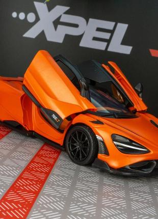 Машинка mclaren 765lt колекційна моделька іграшка металева2 фото