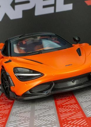 Машинка mclaren 765lt колекційна моделька іграшка металева3 фото