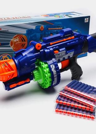 Автомат blaze storm с мягкими пулями на батарейках