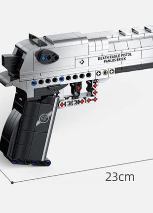 Дитячий іграшковий пістолет конструктор desert eagle pistol 360 деталей7 фото