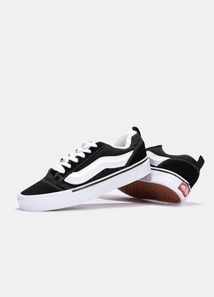 Vans knu-skool 'black white'box4 фото