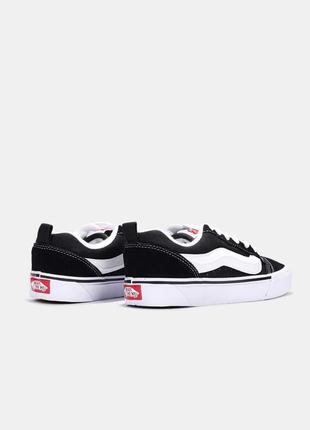 Vans knu-skool 'black white'box5 фото