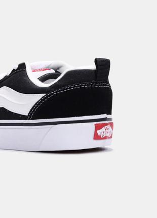 Vans knu-skool 'black white'box6 фото