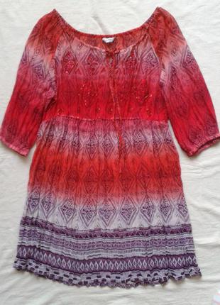 Яркая блуза-туника petite bhs, размер 20