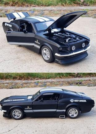 Коллекционная машинка ford mustang shelby gt500 harley davidson9 фото