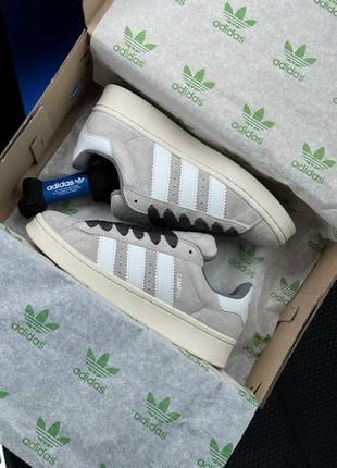 Жіночі кросівки adidas campus prm light gray white2 фото