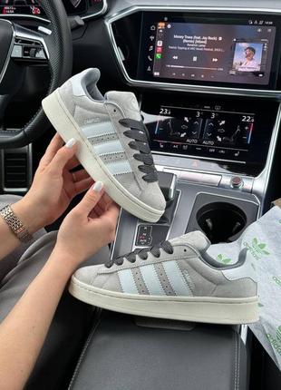 Жіночі кросівки adidas campus prm light gray white4 фото