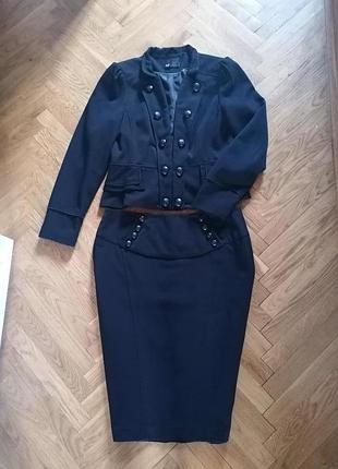 Стильний костюм f&f спідниця-олівець і піджак.