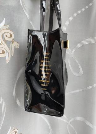 Брендовий сумочка тоут ted baker black london із золотим бантом3 фото