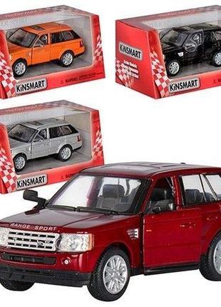 Kmkt5312 w машинка металлопластик kinsmart range rover sport 1:38, инерция, в коробке