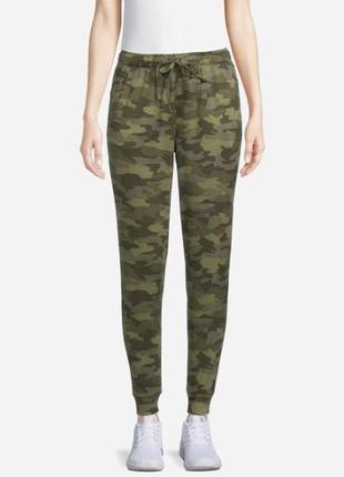 Спортивные штаны athletic works камо очень мягкие с начесом, микрофибра l р-р унисекс