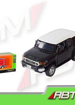 Km43002tr машина + причіп металева автопром 1:43 toyota fj, відкривається двері, коробка 28*8*6,5см