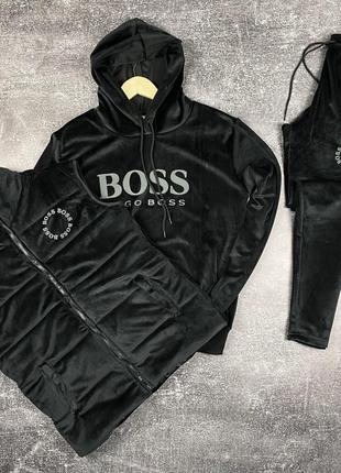 Велюровий костюм hugo boss + жилетка