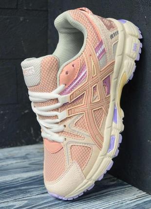 Asics gel-kahana 8 персикові з бежевим, топ асикс жіночі асікс кросівки5 фото