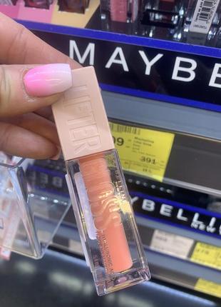 Блиск для губ maybelline new york lifter gloss з гіалуроновою кислотою, 22 peach ring, 5.4 мл