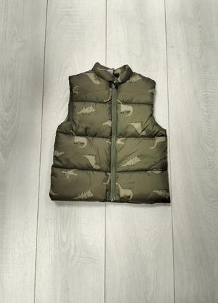 Жилет зелений динозаври tex 98, 104см