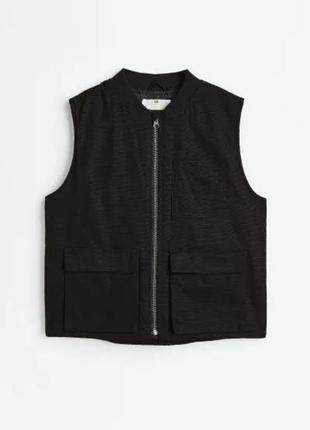 Жилет чорний h&m 134/140, 158/164см