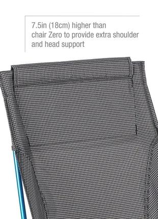 Крісло розкладне helinox chair zero high-back white3 фото