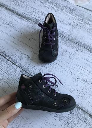 Крутые кожаные деми ботинки daumling размер 22{14см}