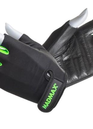 Спортивные перчатки для фитнеса madmax mfg-251 rainbow green m pro_3501 фото