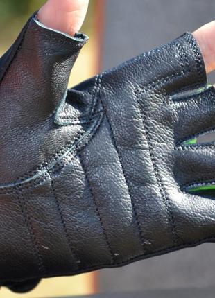Спортивные перчатки для фитнеса madmax mfg-251 rainbow green m pro_3507 фото