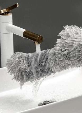 Телескопическая щетка для пыли с двумя разными концами - насадками ruhhy 18917 польша